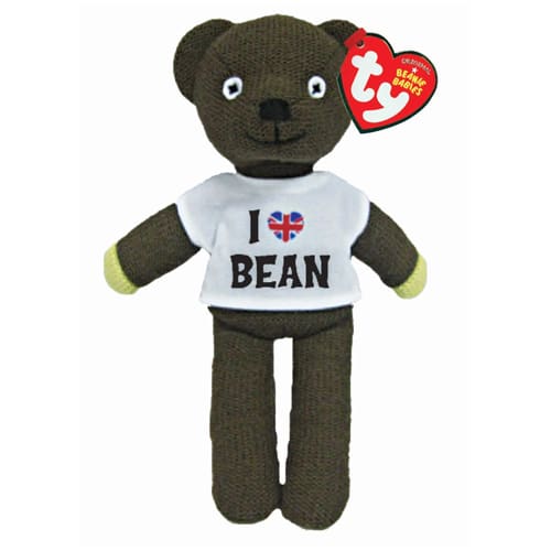 TY Mr Bean T-Shirt Beanie - Calm Cuddle Buddy