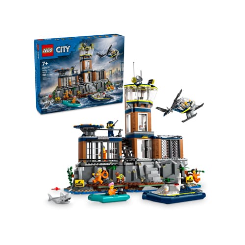 LEGO City Police 60419 Police Prison Island - Stack and Build