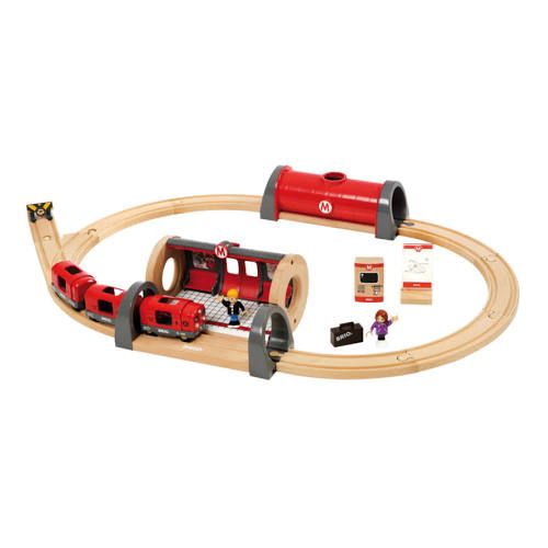 Metro Railway Set - Push and Go