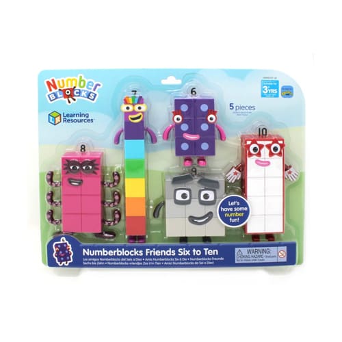 Numberblocks Friends Six to Ten - Simple Craft Joy