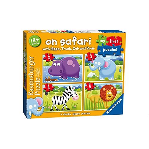 On Safari My First Puzzles (2,3,4,5pc) - Clever Mind Game