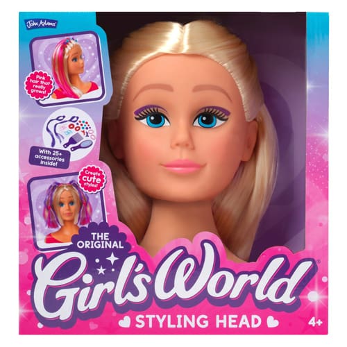 Girl’s World Styling Head - Creative Play Time