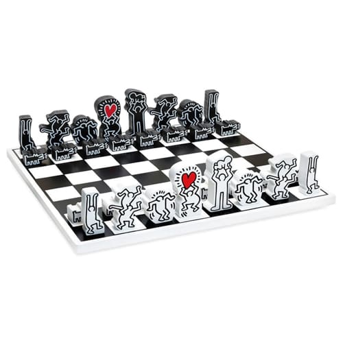 Vilac – Keith Haring Chess Game - Travel Game Ready