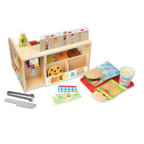 Wooden Slice & Stack Sandwich Counter - Build and Create